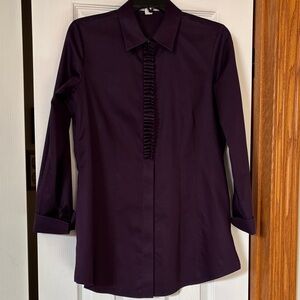 Coldwater Creek Deep Purple Button Down Shirt